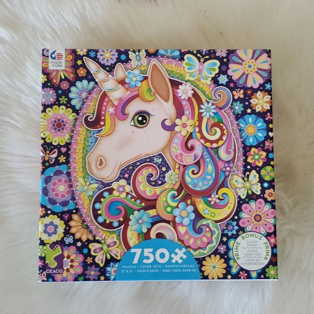 New groovy animals unicorn 750 piece puzzle